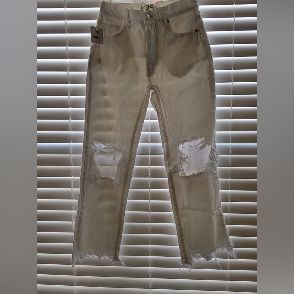 FREE PEOPLE Size 25 White Jeans